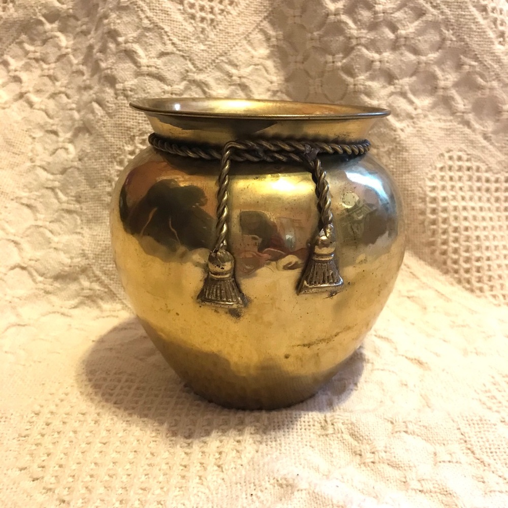 Vintage Brass Planter